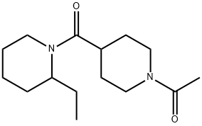 1-[4-(2-ethylpiperidine-1-carbonyl)piperidin-1-yl]ethanone Structure