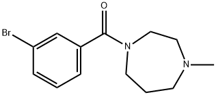 (3-bromophenyl)-(4-methyl-1,4-diazepan-1-yl)methanone Struktur