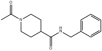 1-acetyl-N-benzylpiperidine-4-carboxamide Structure