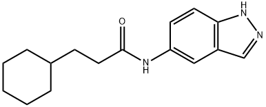 3-cyclohexyl-N-(1H-indazol-5-yl)propanamide Structure