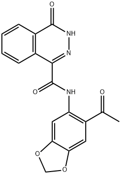 N-(6-acetyl-1,3-benzodioxol-5-yl)-4-oxo-3H-phthalazine-1-carboxamide Structure