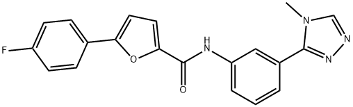 5-(4-fluorophenyl)-N-[3-(4-methyl-1,2,4-triazol-3-yl)phenyl]furan-2-carboxamide Structure