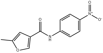 5-methyl-N-(4-nitrophenyl)furan-3-carboxamide 结构式