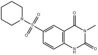 3-methyl-6-piperidin-1-ylsulfonyl-1H-quinazoline-2,4-dione|