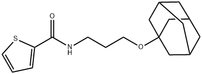 N-[3-(1-adamantyloxy)propyl]thiophene-2-carboxamide Structure