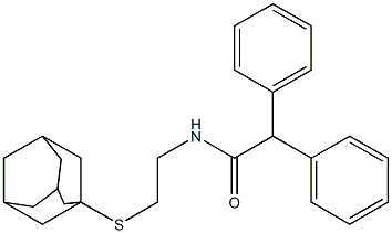 N-[2-(1-adamantylsulfanyl)ethyl]-2,2-diphenylacetamide Structure