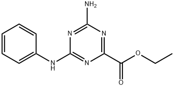 ethyl 4-amino-6-anilino-1,3,5-triazine-2-carboxylate Structure