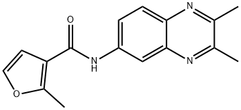 N-(2,3-dimethylquinoxalin-6-yl)-2-methylfuran-3-carboxamide Structure