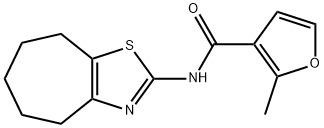 2-methyl-N-(5,6,7,8-tetrahydro-4H-cyclohepta[d][1,3]thiazol-2-yl)furan-3-carboxamide Structure