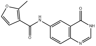 2-methyl-N-(4-oxo-1H-quinazolin-6-yl)furan-3-carboxamide Structure