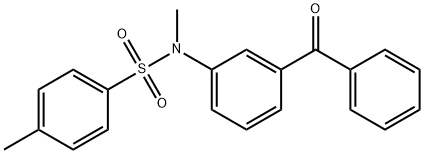 N-(3-benzoylphenyl)-N,4-dimethylbenzenesulfonamide Structure