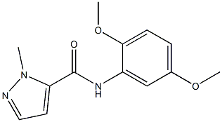 N-(2,5-dimethoxyphenyl)-2-methylpyrazole-3-carboxamide Struktur