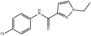 N-(4-chlorophenyl)-1-ethylpyrazole-3-carboxamide Structure