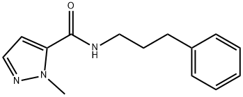 2-methyl-N-(3-phenylpropyl)pyrazole-3-carboxamide Structure