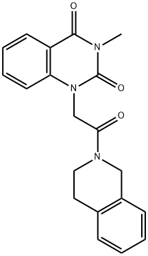 1-[2-(3,4-dihydro-1H-isoquinolin-2-yl)-2-oxoethyl]-3-methylquinazoline-2,4-dione Structure