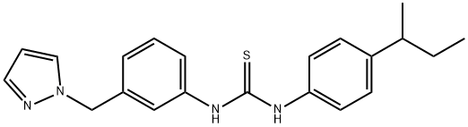 1-(4-butan-2-ylphenyl)-3-[3-(pyrazol-1-ylmethyl)phenyl]thiourea|