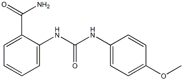 2-[(4-methoxyphenyl)carbamoylamino]benzamide Structure