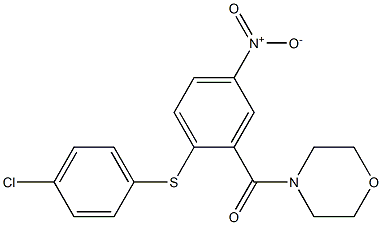  [2-(4-chlorophenyl)sulfanyl-5-nitrophenyl]-morpholin-4-ylmethanone