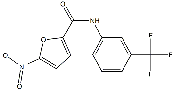 5-nitro-N-[3-(trifluoromethyl)phenyl]furan-2-carboxamide 结构式