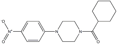 cyclohexyl-[4-(4-nitrophenyl)piperazin-1-yl]methanone Structure