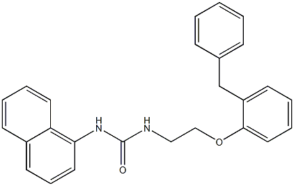 1-[2-(2-benzylphenoxy)ethyl]-3-naphthalen-1-ylurea Structure