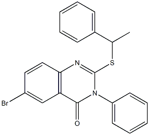  6-bromo-3-phenyl-2-(1-phenylethylsulfanyl)quinazolin-4-one