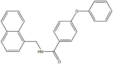 N-(naphthalen-1-ylmethyl)-4-phenoxybenzamide 化学構造式