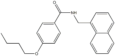 4-butoxy-N-(naphthalen-1-ylmethyl)benzamide Struktur