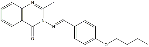 3-[(E)-(4-butoxyphenyl)methylideneamino]-2-methylquinazolin-4-one Structure