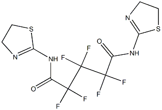 N,N'-bis(4,5-dihydro-1,3-thiazol-2-yl)-2,2,3,3,4,4-hexafluoropentanediamide Structure