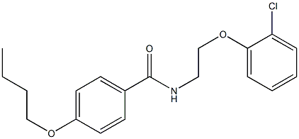 4-butoxy-N-[2-(2-chlorophenoxy)ethyl]benzamide Structure