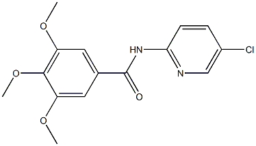 N-(5-chloropyridin-2-yl)-3,4,5-trimethoxybenzamide 结构式