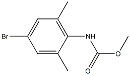 methyl N-(4-bromo-2,6-dimethylphenyl)carbamate Struktur