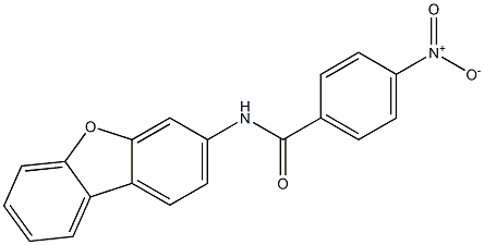 N-dibenzofuran-3-yl-4-nitrobenzamide 化学構造式
