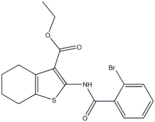 ethyl 2-[(2-bromobenzoyl)amino]-4,5,6,7-tetrahydro-1-benzothiophene-3-carboxylate