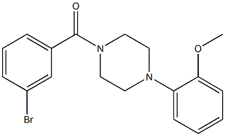 (3-bromophenyl)-[4-(2-methoxyphenyl)piperazin-1-yl]methanone Structure