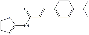 (E)-3-(4-propan-2-ylphenyl)-N-(1,3-thiazol-2-yl)prop-2-enamide Structure