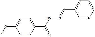 4-methoxy-N-[(E)-pyridin-3-ylmethylideneamino]benzamide Structure