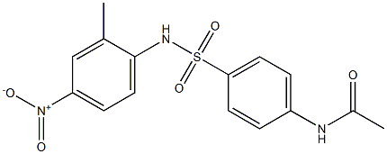 N-[4-[(2-methyl-4-nitrophenyl)sulfamoyl]phenyl]acetamide Structure