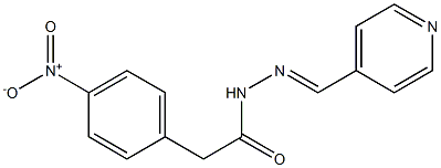 2-(4-nitrophenyl)-N-[(E)-pyridin-4-ylmethylideneamino]acetamide