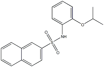 N-(2-propan-2-yloxyphenyl)naphthalene-2-sulfonamide Struktur