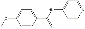 4-メトキシ-N-(4-ピリジニル)ベンズアミド 化学構造式