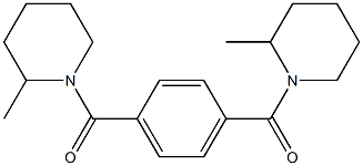 [4-(2-methylpiperidine-1-carbonyl)phenyl]-(2-methylpiperidin-1-yl)methanone Structure