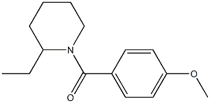 (2-ethylpiperidin-1-yl)-(4-methoxyphenyl)methanone Structure