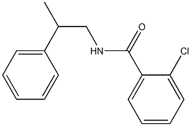 2-chloro-N-(2-phenylpropyl)benzamide Structure