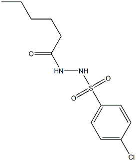 N'-(4-chlorophenyl)sulfonylhexanehydrazide Structure