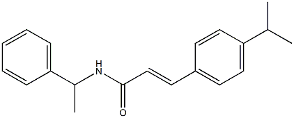  (E)-N-(1-phenylethyl)-3-(4-propan-2-ylphenyl)prop-2-enamide