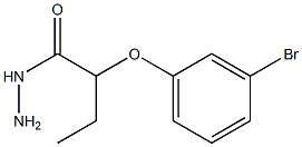 2-(3-bromophenoxy)butanehydrazide Struktur