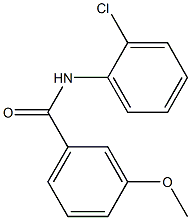 N-(2-chlorophenyl)-3-methoxybenzamide,,结构式
