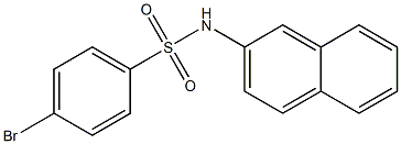 4-bromo-N-naphthalen-2-ylbenzenesulfonamide Structure